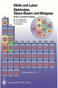 Klinik und Labor Elektrolyke, Säure-Basen und Blutgase
