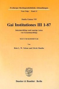Gai Institutiones III 1 - 87