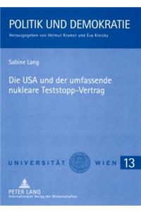 USA Und Der Umfassende Nukleare Teststopp-Vertrag