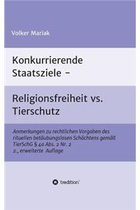 Konkurrierende Staatsziele - Religionsfreiheit vs. Tierschutz
