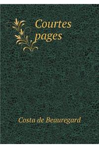 Courtes pages