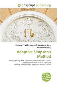 Adaptive Simpson's Method