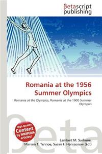 Romania at the 1956 Summer Olympics