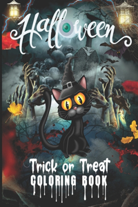 Trick or Treat Halloween Coloring Book