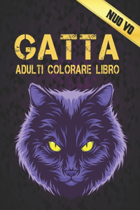 Gatta Adulti Colorare Libro