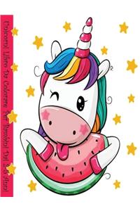 Unicorni Libro da Colorare per Bambini dai 2-5 Anni
