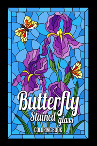 Butterfly Stained Glass Coloring Book