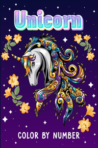 Unicorn Color By Number