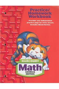 Harcourt Math Georgia Edition Practice/Homework Workbook
