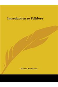 Introduction to Folklore (1904)