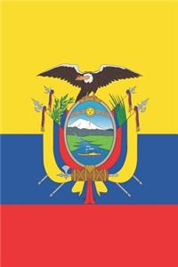 Ecuador Flag Notebook - Ecuadorian Flag Book - Ecuador Travel Journal