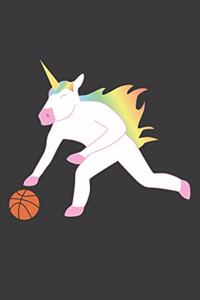 Einhorn spielt Basketball
