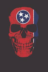 Tennessee Flag Skull Notebook Journal