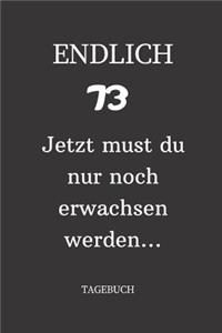 ENDLICH 73 Jetzt must du nur noch erwachsen werden TAGEBUCH