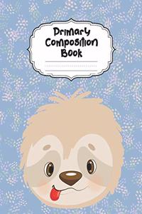 Sloth Primary Composition Book