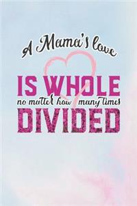 A Mama's Love Is Whole No Matter How Many Time Divided