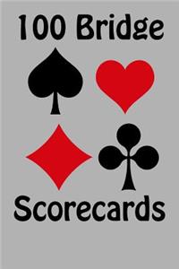 100 Bridge Scorecards