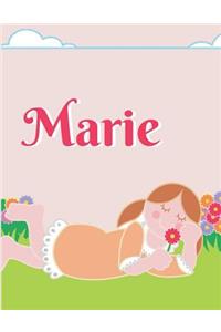 Marie Personalized Sketchbook Journal Notebook