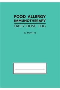 Food Allergy Immunotherapy Daily Dose Log