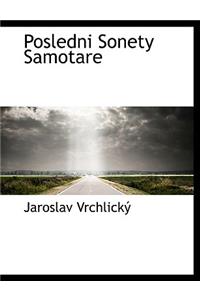Posledni Sonety Samotare