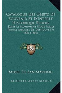 Catalogue Des Objets De Souvenir Et D'Interet Historique Reunis