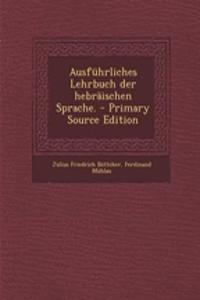 Ausfuhrliches Lehrbuch Der Hebraischen Sprache.