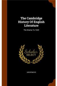 The Cambridge History of English Literature