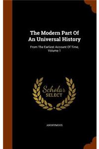 The Modern Part Of An Universal History