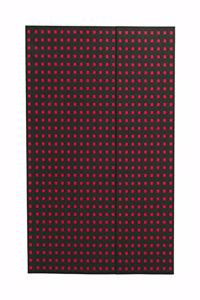 Black on Red (Quadro) A4 Lined Notebook