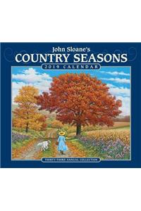 John Sloane's Country Seasons 2019 Deluxe Wall Calendar