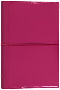 Filofax A5 Domino Patent hot pink organiser