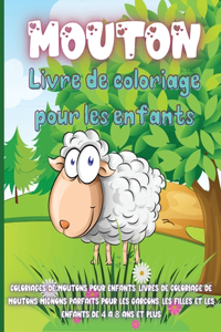Mouton Livre de Coloriage Pour les Enfants