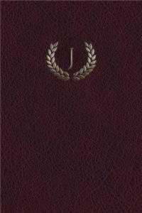 Monogram "J" Journal: 365 page Journal Diary Notebook