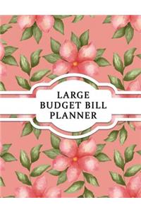 Large Budget Bill Planner: Vintage Style Monthly Bill Tracker (8.5x11 Inches): 24 Months Expense Tracker Included Graph Paper