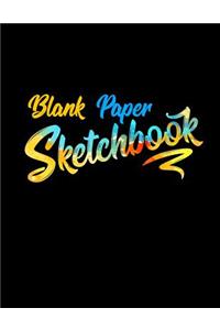 Blank Paper Sketchbook
