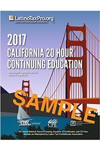 2017 California 20 Hour Continuing Education