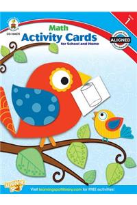Math Activity Cards for School and Home, Grade 1
