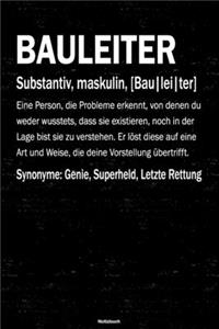 Bauleiter Notizbuch