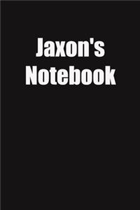 Jaxon's Notebook
