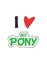 My Pony: Notizbuch, Notizheft, Notizblock - Geschenk-Idee für Pferde Fans & Reiter- Karo - A5 - 120 Seiten