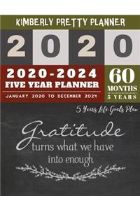 5 Year Planner 2020-2024