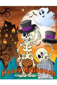 Happy Halloween Activity Book For Kids