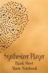 Synthesizer Player Blank Sheet Music Notebook