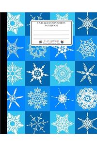 Unruled Composition Notebook. 8 X 10. 120 Pages. Winter and Christmas Time