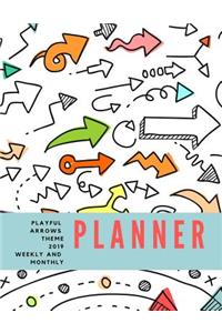 Playful Arrows Theme 2019 Weekly and Monthly Planner