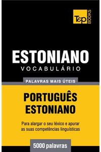 Vocabulário Português-Estoniano - 5000 palavras mais úteis