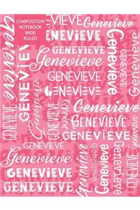 Genevieve Composition Notebook Wide Ruled