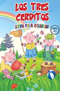 Los Tres Cerditos Libro Para Colorear AÑOS 3+