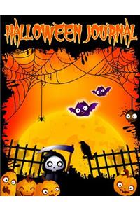 Primary Composition Notebook Journal For School Kids, Students and Teachers - Halloween