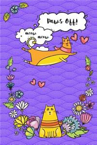 Bullet Journal Notebook for Cat Lovers Funny Flying Cartoon Cat 2
